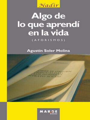 cover image of Algo de lo que aprendí en la vida